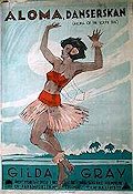 Aloma danserskan 1926 poster Gilda Gray Dans