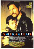 American Heart 1992 poster Jeff Bridges Edward Furlong John Boylan Martin Bell