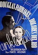 Anklagad 1936 poster Douglas Fairbanks Jr Dolores del Rio Thornton Freeland
