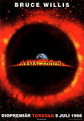 Armageddon 1998 poster Bruce Willis Billy Bob Thornton Ben Affleck Liv Tyler Michael Bay Hitta mer: Jerry Bruckheimer