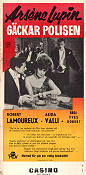 Arsene Lupin gäckar polisen 1959 poster Robert Lamoureux Alida Valli Yves Robert Poliser