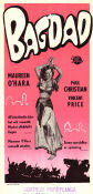 Bagdad 1949 poster Maureen O´Hara Paul Hubschmid Vincent Price Charles Lamont Äventyr matinée