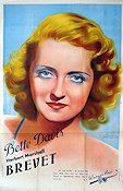 Brevet 1940 poster Bette Davis William Wyler Film Noir