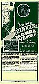 Blonda Venus 1932 poster Marlene Dietrich Cary Grant