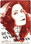 Den mystiska kvinnan 1928 poster Greta Garbo Fred Niblo