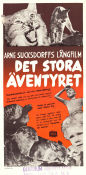 Det stora äventyret 1953 poster Anders Nohrborg Kjell Sucksdorff Arne Sucksdorff Dokumentärer Katter