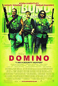 Domino 2005 poster Keira Knightley Mickey Rourke Edgar Ramirez Tony Scott