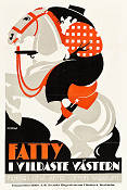 Fatty i vildaste västern 1918 poster Roscoe Fatty Arbuckle Buster Keaton