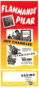 Flammande pilar 1953 poster Jeff Chandler Faith Domergue Woody Herman Lloyd Bacon