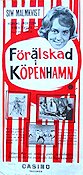 Förälskad i Köpenhamn 1961 poster Siw Malmkvist