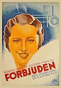 Förbjuden 1932 poster Barbara Stanwyck Frank Capra