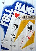 Full hand 1935 poster Charles Boyer Natalie Paley Gambling Art Deco