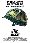Full Metal Jacket 1987 poster Matthew Modine R Lee Ermey Vincent D´Onofrio Stanley Kubrick Krig