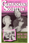 Gatflickan i societen 1954 poster Martine Carol Raf Vallone Mario Carotenuto Alberto Lattuada Damer
