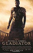 Gladiator 2000 poster Russell Crowe Joaquin Phoenix Connie Nielsen Ridley Scott Svärd och sandal