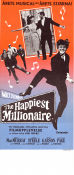 The Happiest Millionaire 1967 poster Fred MacMurray Tommy Steele Greer Garson Norman Tokar Musikaler