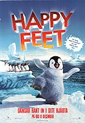 Happy Feet 2006 poster Elijah Wood George Miller Animerat Fåglar