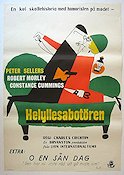 Helyllesabotören 1960 poster Peter Sellers Konstaffischer