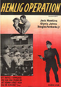 Hemlig operation 1950 poster Jack Hawkins Douglas Fairbanks Jr Glynis Johns Sidney Gilliat Medicin och sjukhus