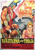 Hjältarna vid Troja 1963 poster Steve Reeves Svärd och sandal