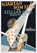 Hjärtan som lida 1927 poster Lillian Gish Fred Niblo