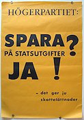 Högerpartiet 1960 affisch Politik