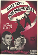 Ingen dansar som du 1937 poster Alice Faye George Murphy David Butler