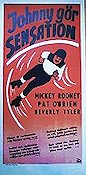 Johnny gör sensation 1950 poster Mickey Rooney Pat O´Brien
