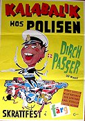 Kalabalik hos polisen 1969 poster Dirch Passer Danmark Poliser