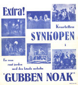 Kvartetten Synkopen 1950 poster Sigvard Wallbeck-Hallgren Sven Thermaenius Jazz