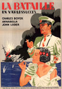 La Bataille 1933 poster Charles Boyer Annabella John Loder Nicolas Farkas Skepp och båtar Krig Asien