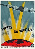 Luften är vårt liv 1944 poster John Garfield Howard Hawks Flyg