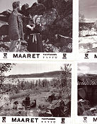 Maaret fjällens dotter 1947 lobbykort Eila Pehkonen Hilkka Helinä Olavi Reimas Finland Affischen från: Finland