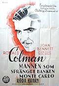The Man Who Broke the Bank at Monte Carlo 1936 poster Ronald Colman Gambling