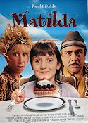 Matilda 1996 poster Rhea Perlman Mara Wilson Danny de Vito Text: Roald Dahl Barn Mat och dryck