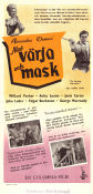 Med värja och mask 1946 poster Willard Parker Anita Louise Janis Carter Henry Levin Äventyr matinée