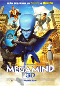 Megamind 2010 poster Tom McGrath Animerat 3-D