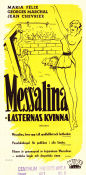 Messalina 1951 poster Maria Félix Georges Marchal Memo Benassi Carmine Gallone