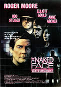 The Naked Face 1984 poster Roger Moore Rod Steiger Anne Archer Elliott Gould Bryan Forbes