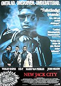 New Jack City 1991 poster Wesley Snipes Ice-T Allen Payne Mario Van Peebles Glasögon Gäng
