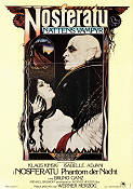 Nosferatu nattens vampyr 1979 poster Klaus Kinski Isabelle Adjani Bruno Ganz Werner Herzog Konstaffischer