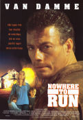Nowhere to Run 1993 poster Jean-Claude Van Damme Rosanna Arquette Kieran Culkin Robert Harmon