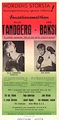 Olle Tandberg vs Joe Baksi 1947 poster Olle Tandberg Joe Baksi Boxning Dokumentärer