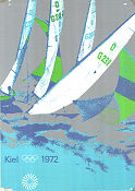 Olympic Games München Sailing 1972 affisch Hitta mer: Kiel Olympiader Skepp och båtar