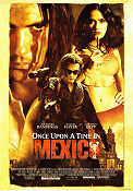 Once Upon a Time in Mexico 2003 poster Antonio Banderas Salma Hayek Johnny Depp Robert Rodriguez Vapen
