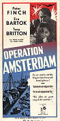 Operation Amsterdam 1959 poster Peter Finch Eva Bartok Tony Britton Michael McCarthy