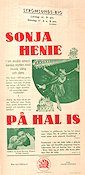 På hal is 1937 poster Sonja Henie Tyrone Power Vintersport