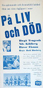 På liv och död 1943 poster Nils Kihlberg Birgit Tengroth Hasse Ekman Rolf Husberg Vintersport