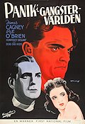 Panik i gangstervärlden 1939 poster James Cagney Pat O´Brien Michael Curtiz