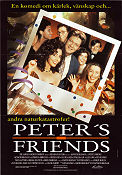 Peter´s Friends 1992 poster Stephen Fry Hugh Laurie Emma Thompson Kenneth Branagh